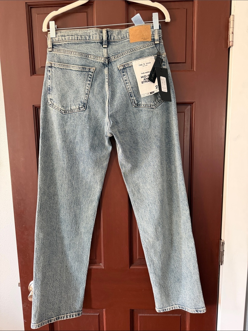 Rag & Bone!! Light Wash Women’s Straight-Leg Jeans - Blue— NWT - Picture 3 of 4